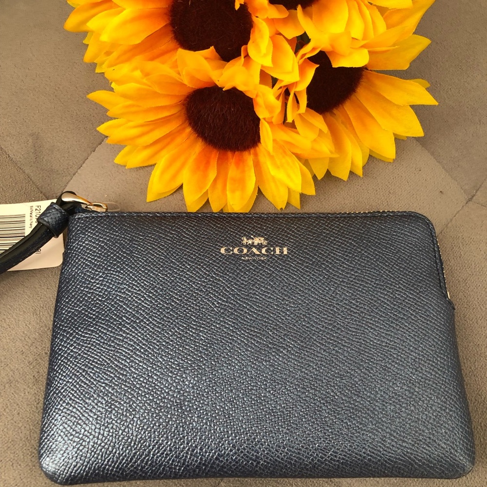 Coach Blue Small Wristlet